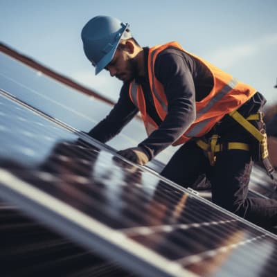 San Diego Unified School District Supply Center solar carport structure