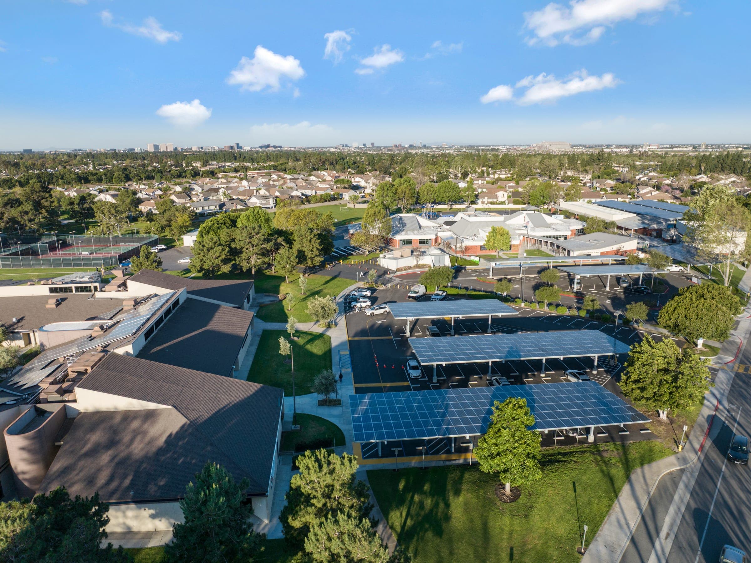 Residential solar installation on a San Diego home