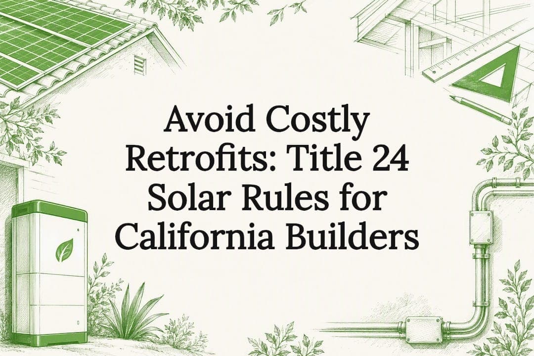 Avoid Costly Retrofits: Title 24 Solar Rules for California Builders